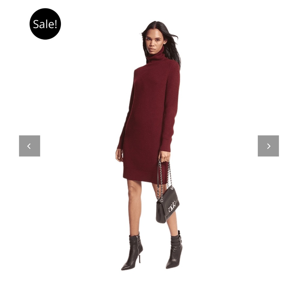 Michael Kors – Long Sleeve Turtle Neck Sweater Dress
